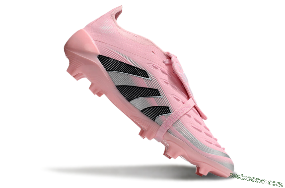 Adidas Predator Elite Foldover Tongue FG Low-Tops Soccer Cleats - Pink/Black/Silver 4