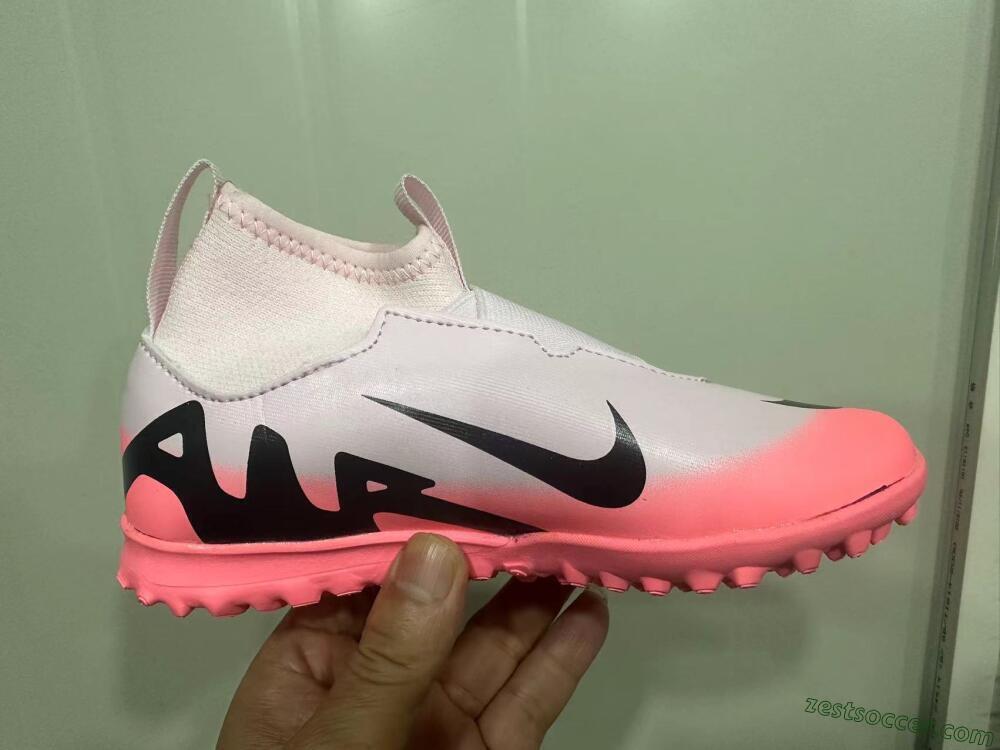 Nike Air Zoom Mercurial Superfly 9 Elite TF High-Tops Soccer Shoes - Pink/Black