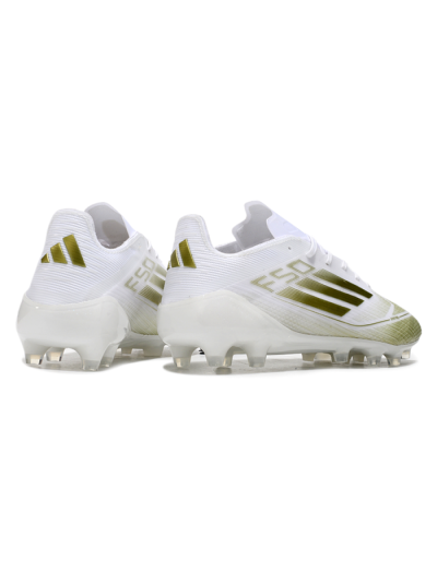 Adidas F50 Elite AG Low-Tops Soccer Cleats - White/Gold