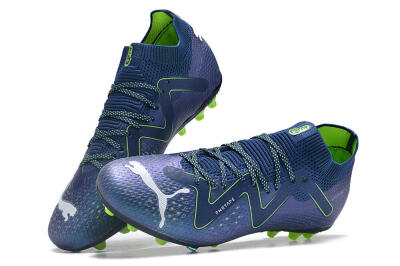 Puma Future Ultimate MG Low-Tops Soccer Cleats - Blue/Yellow/White