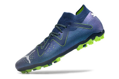 Puma Future Ultimate MG Low-Tops Soccer Cleats - Blue/Yellow/White