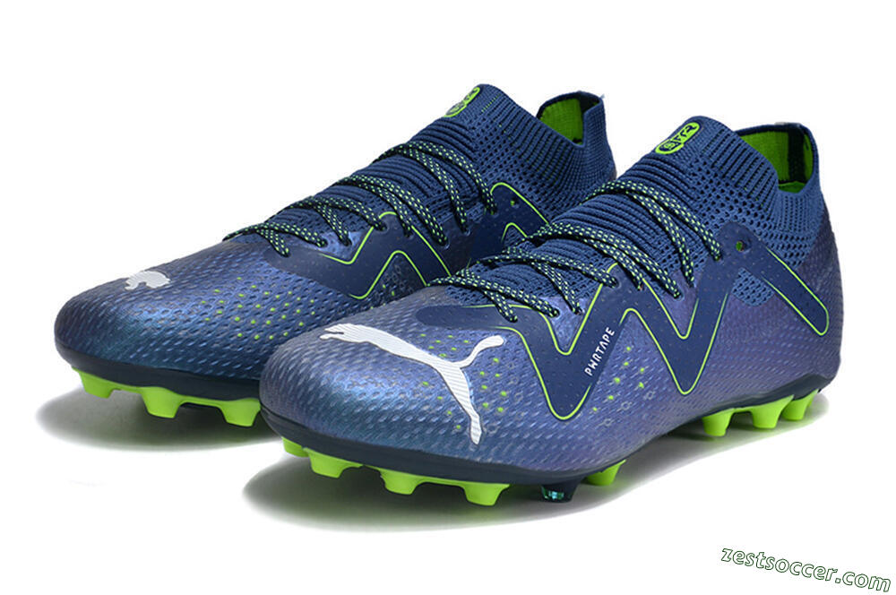 Puma Future Ultimate MG Low-Tops Soccer Cleats - Blue/Yellow/White 5