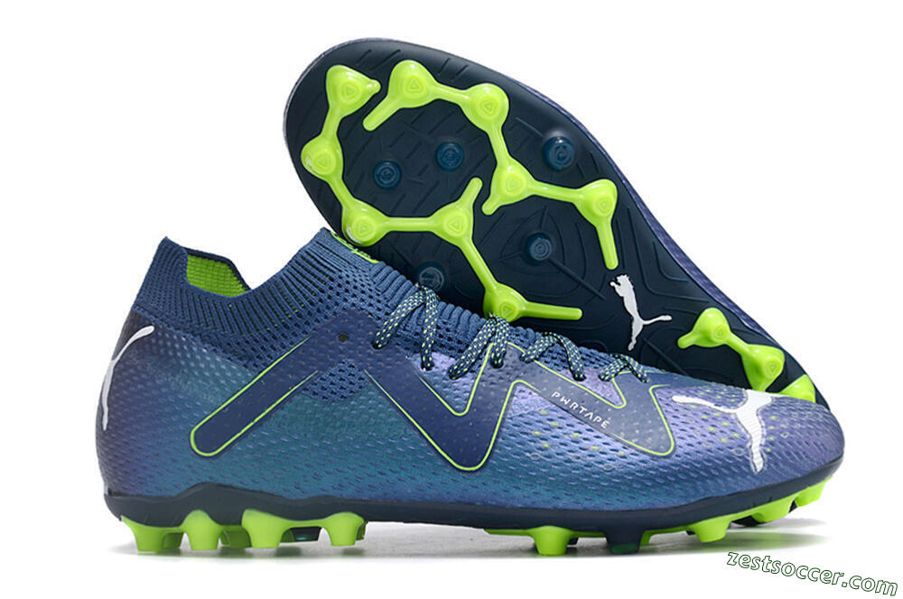 Puma Future Ultimate MG Low-Tops Soccer Cleats - Blue/Yellow/White 0