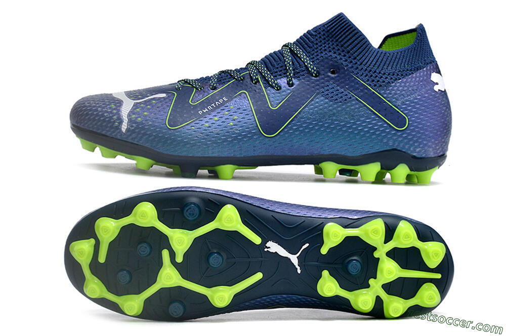 Puma Future Ultimate MG Low-Tops Soccer Cleats - Blue/Yellow/White 1