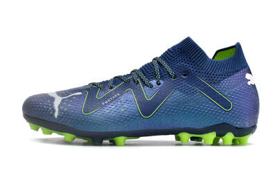 Puma Future Ultimate MG Low-Tops Soccer Cleats - Blue/Yellow/White