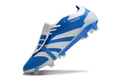 Adidas Predator Elite Foldover Tongue FG Low-Tops Soccer Cleats - Blue/White