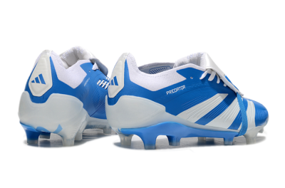 Adidas Predator Elite Foldover Tongue FG Low-Tops Soccer Cleats - Blue/White