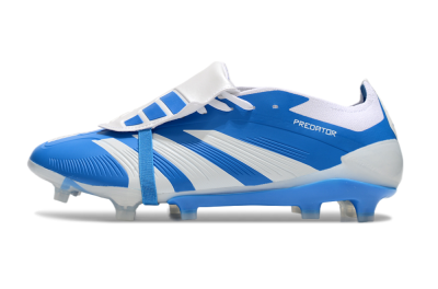 Adidas Predator Elite Foldover Tongue FG Low-Tops Soccer Cleats - Blue/White