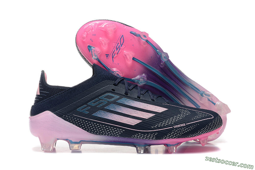 Adidas F50 Elite FG Low-Tops Soccer Cleats - Blue/Pink 0
