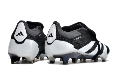 Adidas Predator Elite Foldover Tongue FG Low-Tops Soccer Cleats - Black/White