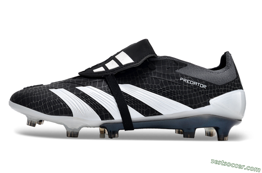 Adidas Predator Elite Foldover Tongue FG Low-Tops Soccer Cleats - Black/White 0