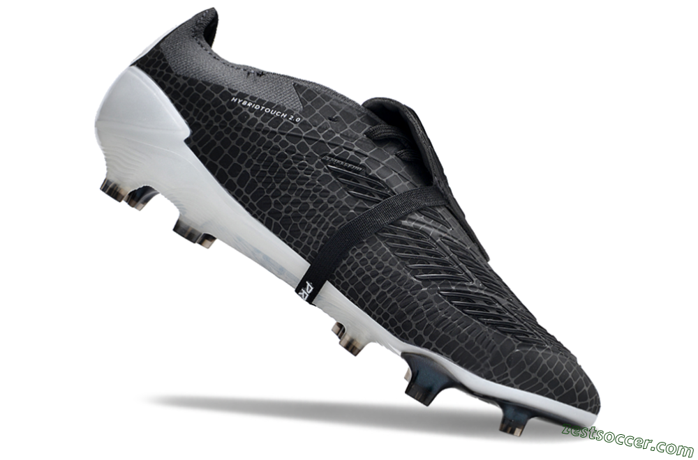 Adidas Predator Elite Foldover Tongue FG Low-Tops Soccer Cleats - Black/White 3