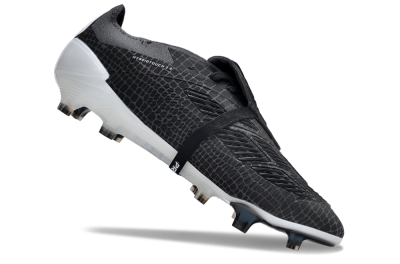 Adidas Predator Elite Foldover Tongue FG Low-Tops Soccer Cleats - Black/White