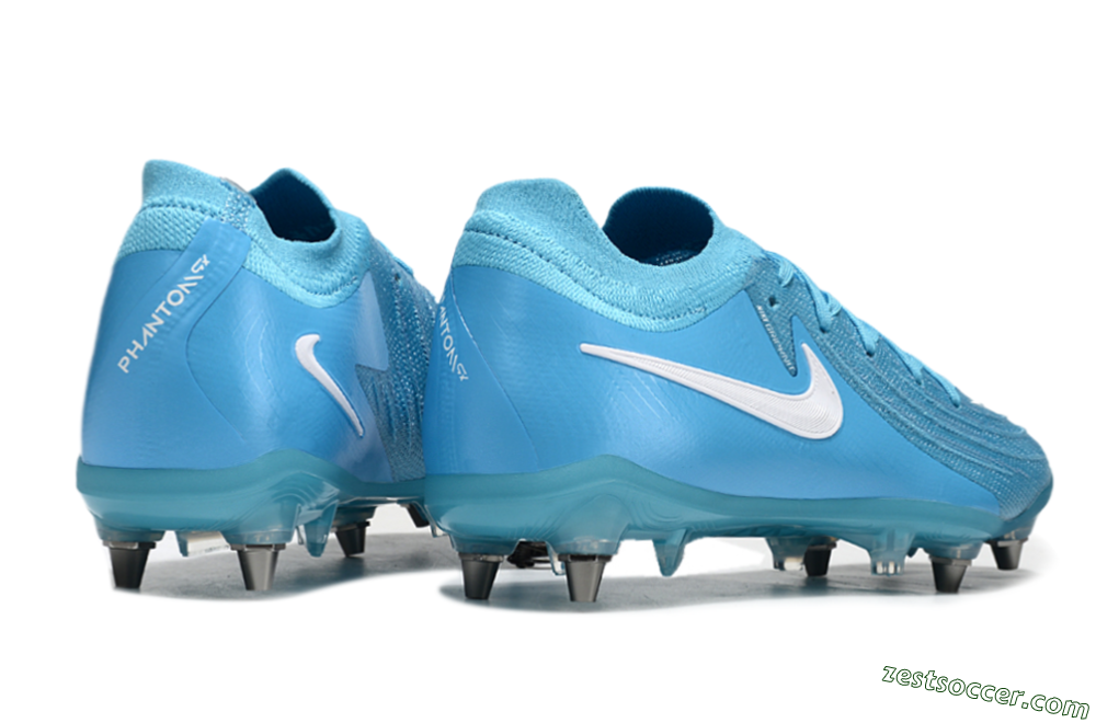 Nike Phantom Luna Elite SG Low-Tops Soccer Cleats - Blue/White 6