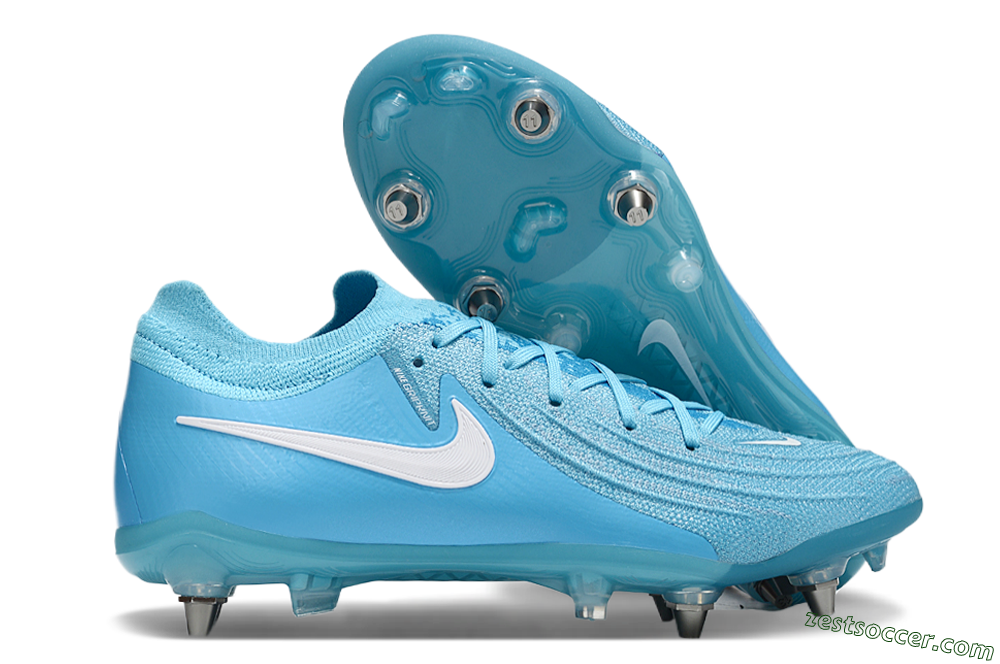 Nike Phantom Luna Elite SG Low-Tops Soccer Cleats - Blue/White 0