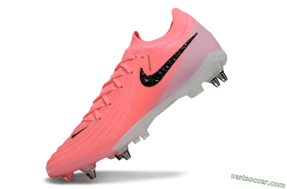 Nike Phantom Luna Elite SG Low-Tops Soccer Cleats - Pink/Black/White 5