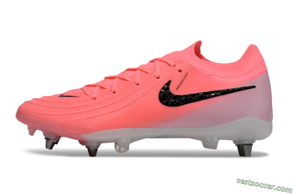 Nike Phantom Luna Elite SG Low-Tops Soccer Cleats - Pink/Black/White 2