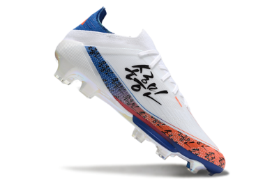 Adidas F50 Elite Lightstrike Pro FG Low-Tops Soccer Cleats - White/Orange/Blue