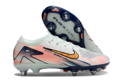 Nike Air Zoom Mercurial Vapor 16 Elite SG Low-Tops Soccer Cleats - Jade/Gold/Blue