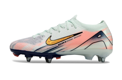Nike Air Zoom Mercurial Vapor 16 Elite SG Low-Tops Soccer Cleats - Jade/Gold/Blue