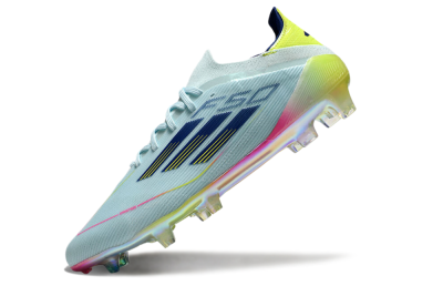 Adidas F50 Elite FG Low-Tops Soccer Cleats - Jade/Blue/Gold/Pink