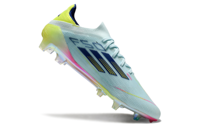Adidas F50 Elite FG Low-Tops Soccer Cleats - Jade/Blue/Gold/Pink