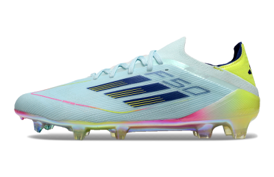 Adidas F50 Elite FG Low-Tops Soccer Cleats - Jade/Blue/Gold/Pink