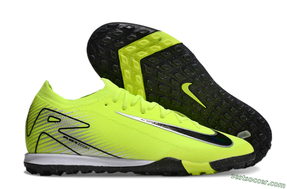 Nike Air Zoom Mercurial Vapor 16 Elite TF Low-Tops Soccer Shoes - Yellow/Black/Silver 0