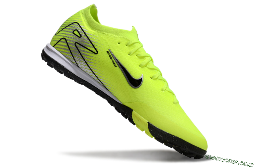 Nike Air Zoom Mercurial Vapor 16 Elite TF Low-Tops Soccer Shoes - Yellow/Black/Silver 4