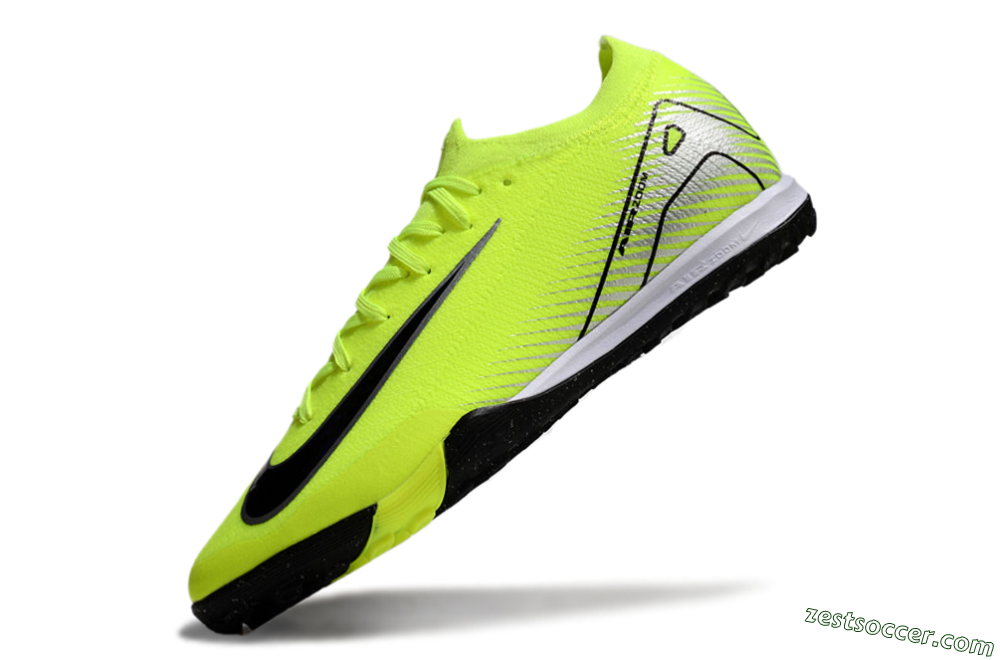 Nike Air Zoom Mercurial Vapor 16 Elite TF Low-Tops Soccer Shoes - Yellow/Black/Silver 5
