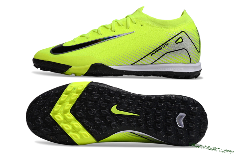 Nike Air Zoom Mercurial Vapor 16 Elite TF Low-Tops Soccer Shoes - Yellow/Black/Silver 1