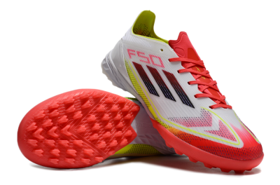 Adidas F50 Elite TF Low-Tops Soccer Shoes - White/Red/Yellow