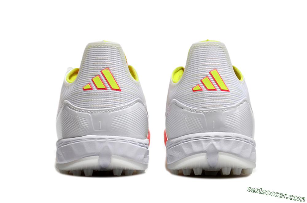 Adidas F50 Elite TF Low-Tops Soccer Shoes - White/Red/Yellow 4