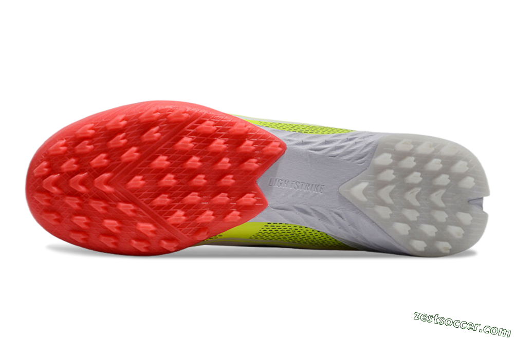 Adidas F50 Elite TF Low-Tops Soccer Shoes - White/Red/Yellow 5
