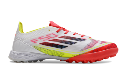 Adidas F50 Elite TF Low-Tops Soccer Shoes - White/Red/Yellow
