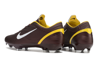 Nike Air Zoom Mercurial Vapor 16 Elite FG Low-Tops Soccer Cleats - Brown/White/Yellow