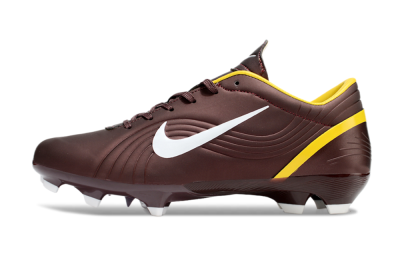Nike Air Zoom Mercurial Vapor 16 Elite FG Low-Tops Soccer Cleats - Brown/White/Yellow