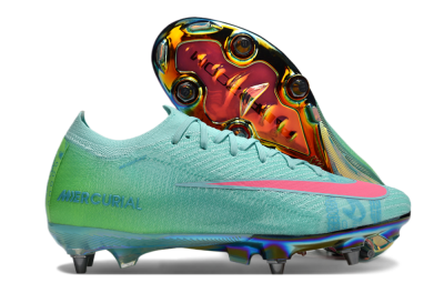 Nike Air Zoom Mercurial Vapor 16 Elite SG Low-Tops Soccer Cleats - Jade/Pink/Gold