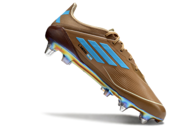 Messi x Adidas F50 Elite SG Low-Tops Soccer Cleats - Brown/White/Blue