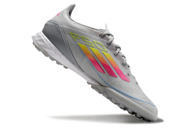 Adidas F50 Pro TF Low-Tops Soccer Shoes - Grey/Gold/Pink