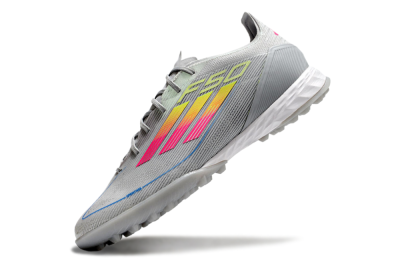 Adidas F50 Pro TF Low-Tops Soccer Shoes - Grey/Gold/Pink