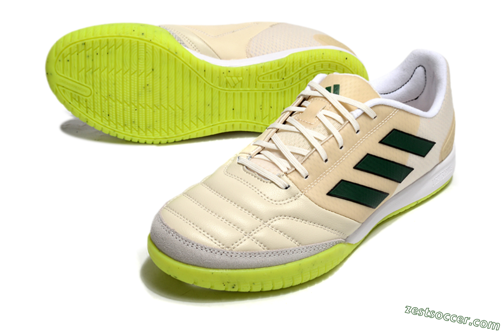Adidas Competition Top IC Low-Tops Soccer Shoes - Brown/Green/White 3