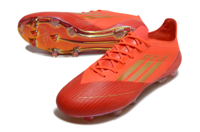 Adidas F50 Elite FG Low-Tops Soccer Cleats - Red/Gold