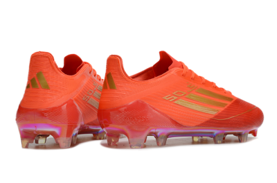 Adidas F50 Elite FG Low-Tops Soccer Cleats - Red/Gold