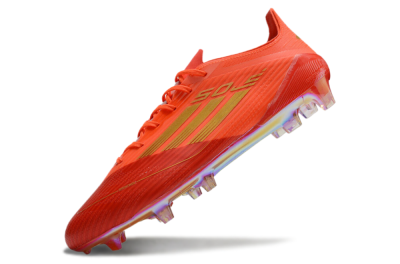 Adidas F50 Elite FG Low-Tops Soccer Cleats - Red/Gold