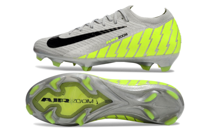Nike Air Zoom Mercurial Vapor 16 Elite FG Low-Tops Soccer Cleats - Grey/Black/Yellow