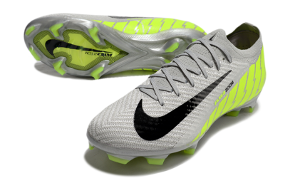 Nike Air Zoom Mercurial Vapor 16 Elite FG Low-Tops Soccer Cleats - Grey/Black/Yellow