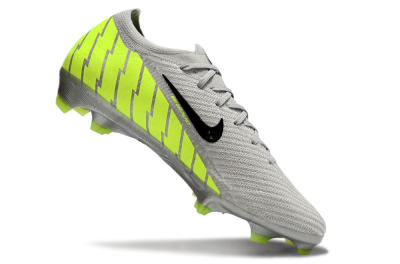 Nike Air Zoom Mercurial Vapor 16 Elite FG Low-Tops Soccer Cleats - Grey/Black/Yellow