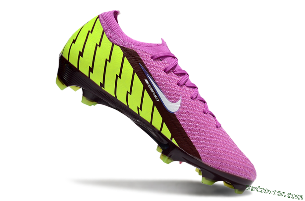 Nike Air Zoom Mercurial Vapor 16 Elite FG Low-Tops Soccer Cleats - Pink/White/Yellow 4