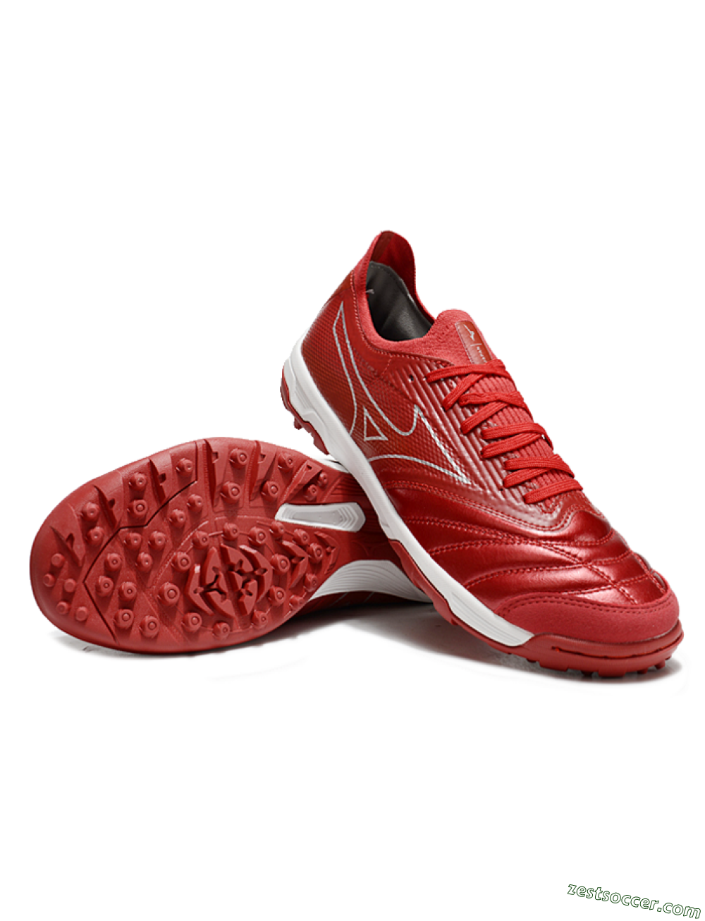 Mizuno Morelia Neo Sala TF Low-Tops Soccer Shoes - Red/Gold/White 3